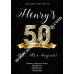 50th 60th 40th 30th Birthday Invitation,Gold Diamonds Birthday Invitation,(2ab)